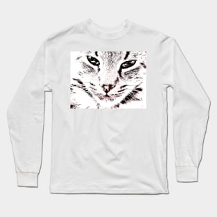 Cat in close up Long Sleeve T-Shirt